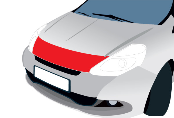 Streifen Motorhaube, transparent für Renault Clio V (ab 09/19) Typ RJA